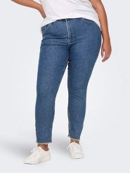 ONLY Carmakoma Dżinsy - Slim fit - w kolorze niebieskim rozmiar: 46/L32. Niebieskie jeansy Only Carmakoma, l, bez wzorów, klasyczne, z podwyższonym stanem. Za 83.81 zł.