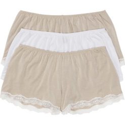 Luźniejsze bokserki z wiskozy (3 pary) bonprix cielisto-biały. Bokserki damskie marki bonprix. Za 44.97 zł.