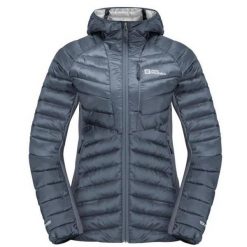 Kurtka Damska Ocieplana Routeburn Pro. Szare kurtki Jack Wolfskin, l, bez wzorów, z materiału, z kapturem. Za 852.99 zł.