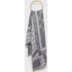 Joop! szal damski kolor szary wzorzysty. Szare szaliki i kominy Joop!, bez wzorów, z tkaniny. Za 369.99 zł.