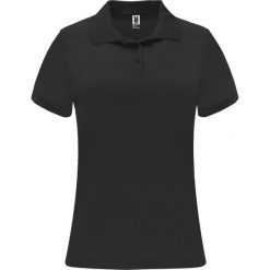 Damska Sportowa Koszulka Polo Z Krótkim Rękawem Monzha. Czarne t-shirty sportowe ROLY, s, bez wzorów, bez ramiączek. Za 45.99 zł.