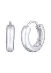 Elli Damske kreole zawiasy Basic Round ze srebra próby 925 Sterling Silver Kolczyki koła 1 ct Damski. Szare kolczyki Elli, srebrne. Za 248.99 zł.