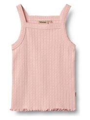 Wheat Top "Olise" w kolorze jasnoróżowym rozmiar: 98. Różowe topy Wheat, bez wzorów, z bawełny, bez kołnierzyka, bez ramiączek. Za 48.39 zł.