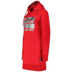 Długa bluza damska z kapturem Geographical Norway Fabienne Red DB Lady czerwona. Czerwone bluzy z kapturem Geographical Norway, bez wzorów, z kapturem. Za 149.00 zł.