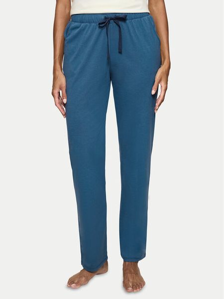 Triumph Spodnie piżamowe Mix & Match 10222619 Granatowy Regular Fit. Niebieskie piżamy Triumph, bez wzorów, z bawełny, bez kołnierzyka, bez ramiączek. Za 89.30 zł.