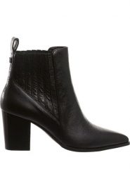 Högl Skórzane botki "Luke" w kolorze czarnym rozmiar: 42. Czarne botki Högl, bez wzorów, eleganckie, bez obcasa, bez zapięcia. Za 356.78 zł.