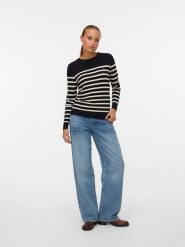ONLY Sweter w kolorze czarno-kremowym rozmiar: XL. Czarne swetry ONLY, xl, bez wzorów, bez ramiączek. Za 100.99 zł.