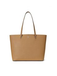 LAUREN RALPH LAUREN Torebka 431911655021 Brązowy. Brązowe shopper bag Lauren Ralph Lauren, bez wzorów, ze skóry, bez dodatków. Za 779.99 zł.