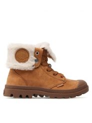 Palladium Trapery Baggy Nbk Wl 97962-237-M Brązowy. Brązowe traperki Palladium, bez wzorów, z nubiku, bez obcasa, bez zapięcia. Za 669.99 zł.