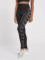 Damskie wysokie legginsy Hummel MT Energy. Czarne legginsy Hummel, bez wzorów, z dzianiny, klasyczne. Za 139.50 zł.