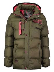 Geographical Norway Kurtka pikowana "Citernier" w kolorze khaki rozmiar: XL. Brązowe kurtki Geographical Norway, xl, bez wzorów, bez kaptura. Za 311.03 zł.