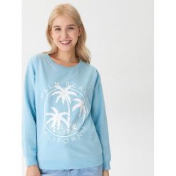 Bluza z nadrukiem - Turkusowy. Bluzy marki House. Za 49.99 zł.