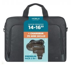 Mobilis 003089 torba na laptop 40,6 cm (16") Torba ładowana od góry Czarny. Czarne torby na laptopa No Name, bez wzorów. Za 208.99 zł.