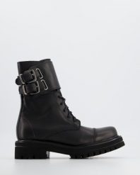 BOTKI F209 VIT NERO. Botki Venezia, bez wzorów, ze skóry, bez obcasa, bez zapięcia. Za 299.00 zł.