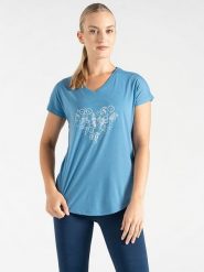 Dare 2b Koszulka funkcyjna "Calm" w kolorze niebieskim rozmiar: 44. Niebieskie t-shirty sportowe Dare 2b, bez wzorów, z materiału, bez ramiączek, outdoorowe. Za 39.99 zł.