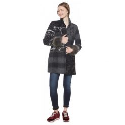 Desigual Płaszcz Damski Charlotte 36 Ciemnoszary. Płaszcze marki Desigual. W wyprzedaży za 654.00 zł.