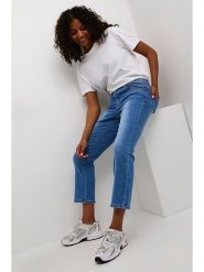 Kaffe Dżinsy - Regular fit - w kolorze niebieskim rozmiar: 40. Niebieskie jeansy Kaffe, z aplikacjami, klasyczne. Za 175.26 zł.