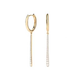 P D Paola Kolczyki P D Paola New Essentials - 925 sterling silver i srebro i pozłacany 1 ct Damski. Szare kolczyki P D Paola, z cyrkonią, pozłacane. Za 422.99 zł.