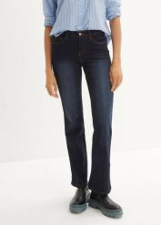 Dżinsy shape ze stretchem BOOTCUT, bestsellery. Niebieskie jeansy bonprix, bez wzorów, z jeansu. Za 109.99 zł.