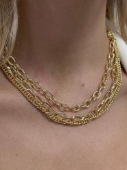 Heliophilia Pozłacany naszyjnik - dł. 40 cm rozmiar: onesize. Żółte naszyjniki Heliophilia, z materiału, pozłacane. Za 110.04 zł.