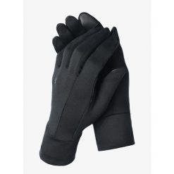 Rękawiczki biegowe damskie Under Armour Storm Liner. Czarne rękawiczki Under Armour, bez wzorów, sportowe. Za 85.99 zł.