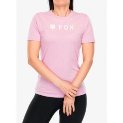 Koszulka szybkoschnąca damska Fox Absolute SS Tech Tee. Czerwone t-shirty sportowe FOX, bez wzorów, bez ramiączek. Za 129.99 zł.