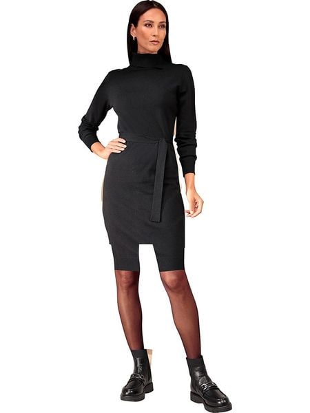 Heine Sukienka w kolorze czarnym rozmiar: 48. Czarne sukienki Heine, bez wzorów, bez kołnierzyka, bez ramiączek, maxi. Za 83.03 zł.