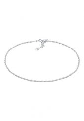 Elli Naszyjnik damski sznurkowy Twisted Basic Timeless Trend regulowany wykonany ze srebra próby 925 Sterling Silver Biżuteria dla stóp 1 ct Damski. Szara naszyjniki Elli, z materiału, srebrne. Za 193.99 zł.