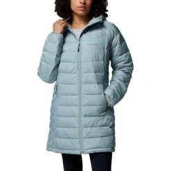 Kurtka COLUMBIA POWDER LITE II MID JACKET Niebieski. Niebieskie kurtki Columbia, bez wzorów, z syntetyku, sportowe, bez kaptura. Za 565.99 zł.