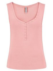 Sublevel Top w kolorze łososiowym rozmiar: XS. Pomarańczowe topy Sublevel, xs, bez wzorów, z bawełny, bez kołnierzyka, bez ramiączek. Za 33.45 zł.