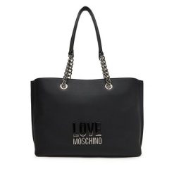 Torebka LOVE MOSCHINO. Czarne shopper bag Love Moschino, bez wzorów, bez dodatków. Za 679.99 zł.