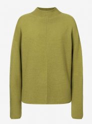 More & More Sweter w kolorze oliwkowym rozmiar: 44. Zielone swetry More & More, bez wzorów, ze splotem, bez ramiączek. Za 158.47 zł.