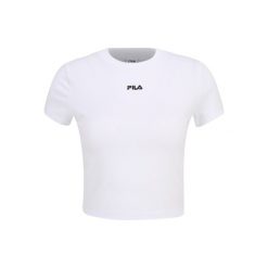 Damski crop top Fila Latina. Białe topy sportowe Fila, l, bez wzorów. Za 68.99 zł.