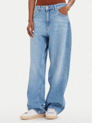 HUGO Jeansy Leni_S_B 50566130 Niebieski Loose Fit. Niebieskie jeansy Hugo, s, bez wzorów, z bawełny. Za 469.99 zł.