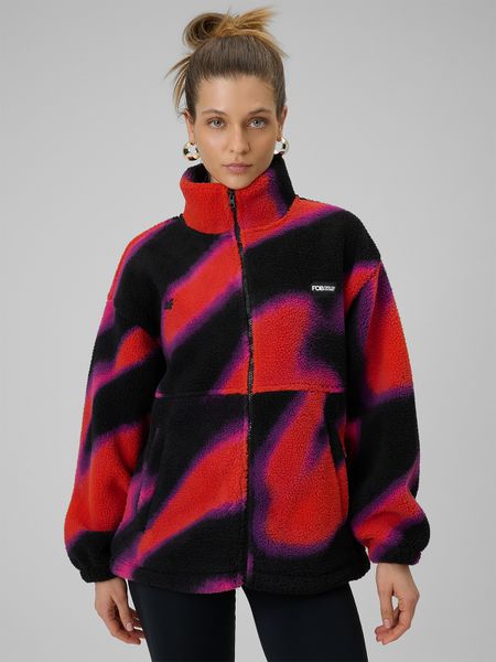 4F Polar loose bez kaptura damski - multikolor L. Brązowe bluzy z polaru 4f, na zimę, l, bez wzorów, z polaru, snowboardowy. Za 199.99 zł.