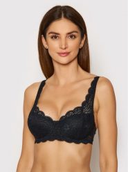 Triumph Biustonosz z fiszbiną Amourette 300 10166798 Czarny. Czarne biustonosze Triumph, bez wzorów, z syntetyku. Za 119.99 zł.