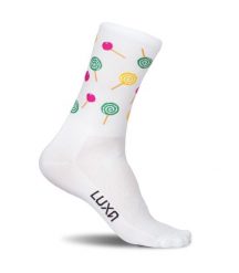 Skarpety Rowerowe Luxa Lizaki. Białe skarpetki LUXA, bez wzorów, z materiału. Za 49.90 zł.
