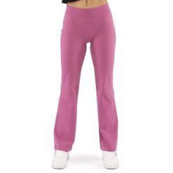 Legginsy z bawełna na co dzień na siłownię. Fioletowe legginsy LEONE 1947 APPAREL, bez wzorów, z bawełny, sportowe. W wyprzedaży za 96.83 zł.