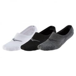 Skarpety do biegania unisex Mizuno Super Short Socks 3P bardzo krótkie. Zielone skarpetki Mizuno, bez wzorów. Za 36.99 zł.