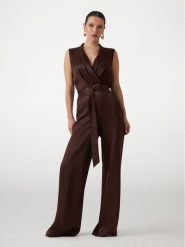 Marciano Guess Kombinezon 5YGD24 7350A Brązowy Regular Fit. Brązowe sukienki Marciano Guess, z aplikacjami, z syntetyku, bez kołnierzyka, bez ramiączek. Za 1,289.00 zł.