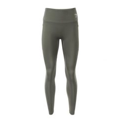 Legginsy treningowe damskie Gymshark Training Mesh. Zielone legginsy Gymshark, bez wzorów, z meshu, sportowe. Za 97.99 zł.