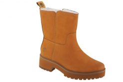 Buty zimowe damskie, Carnaby Cool Wrmpullon WR. Żółte trekkingi Timberland, bez wzorów, z materiału, przed kolano, bez zapięcia, trekkingowe. Za 579.99 zł.
