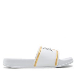 Klapki Everlast. Białe klapki Everlast, bez wzorów, bez obcasa, bez zapięcia. Za 119.99 zł.