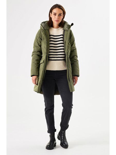 Garcia Parka w kolorze khaki rozmiar: L. Brązowe płaszcze Garcia, l, z aplikacjami, bez kaptura. Za 325.79 zł.