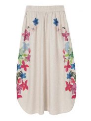 TATUUM Spódnica "Katia" w kolorze beżowym ze wzorem rozmiar: 38. Brązowe spódnice Tatuum, bez wzorów, midi. Za 216.22 zł.