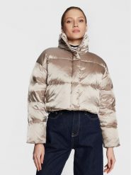Calvin Klein Kurtka puchowa Shine K20K205007 Beżowy Regular Fit. Brązowe kurtki Calvin Klein, na zimę, xl, bez wzorów, z puchu, bez kaptura. Za 869.99 zł.