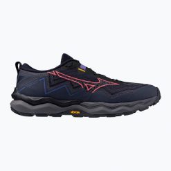 Buty do biegania damskie Mizuno Wave Daichi 9 GTX. Czarne buty do biegania Mizuno, bez wzorów, bez zapięcia, do biegania, mizuno wave. Za 549.99 zł.