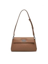 Calvin Klein Torebka Ck Push Shoulder Bag K60K612143 Brązowy. Brązowe listonoszki Calvin Klein, bez wzorów, ze skóry, bez dodatków. Za 309.99 zł.