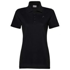 Damska koszulka polo Head Classic. Czarne t-shirty sportowe Head, bez wzorów, bez ramiączek, tenisowe. Za 341.00 zł.