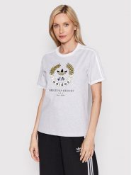 Adidas T-Shirt Graphic HL6554 Szary Loose Fit. Szare t-shirty adidas, bez wzorów, z bawełny, bez kołnierzyka, bez ramiączek. Za 99.99 zł.